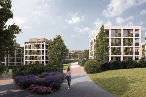 Emsauen Quartier in Rheine - Architekturkonzept und Visualisierung von Formgrafik